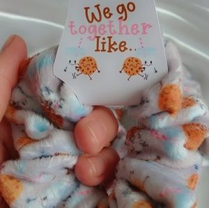 Milk and Cookies Best Friends Scrunchies Gift Set of 2